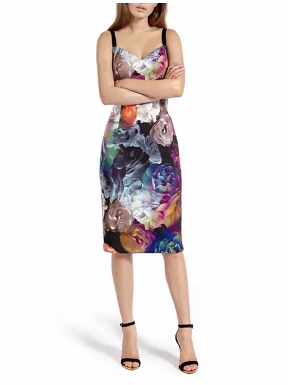 Ted Baker Etheya Technicolour Bloom Strappy Dress - Picture 11 of 16